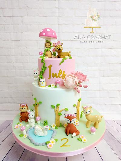 Woodland birthday cake - Cake by Ana Crachat Cake Designer 