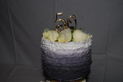 50th Anniversary Cake for my Parents - Cake by asimpson