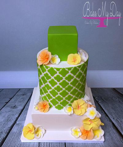 Hibiscus heaven - Cake by Bake My Day Acadiana