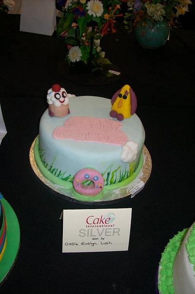 my 7 yr olds entry for cake international she got silver x - Cake by cupcakes of salisbury