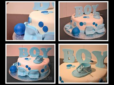Babyboy cake - Cake by Fondanterie