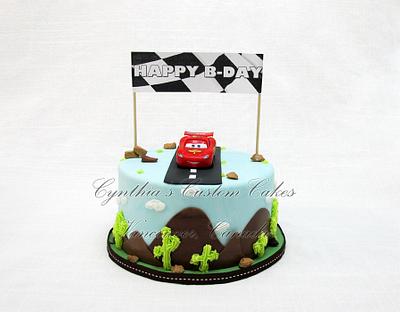 6" McQueen - Cake by Cynthia Jones