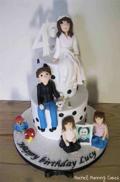 40th Birthday Cake - Cake by Rachel Manning Cakes