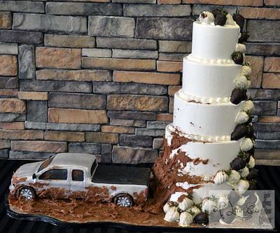 5 Tier Buttercream Iced Wedding Cake - Cake by Leo Sciancalepore