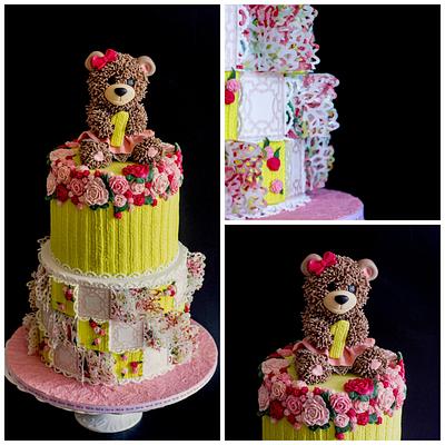 Wafer paper patchwork - Cake by Delice