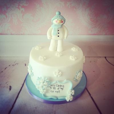 Snowman cake - Cake by Amy Archibald