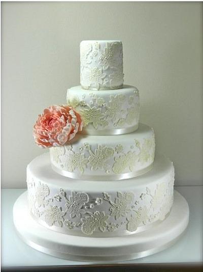 WEDDING CAKE PEONY - Cake by ivana guddo