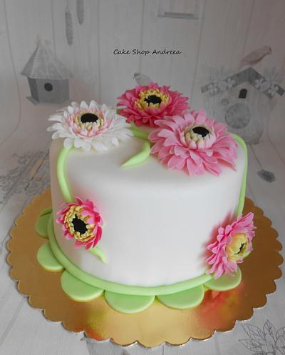 gerbera cake - Cake by lizzy puscasu 