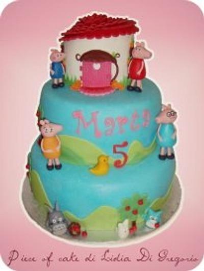 Peppa pig and totoro cake - Cake by Piece of cake by Lidia Di Gregorio (Italian cakes)