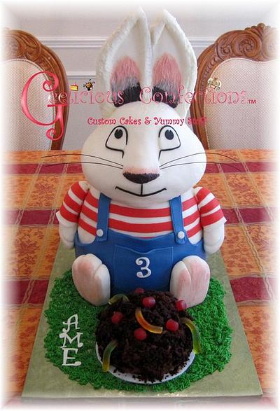 Max and his Worm Cake (Max & Ruby) - Cake by Geelicious Confections
