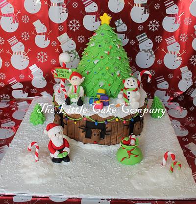 Christmas/ North Pole cake - Cake by The Little Cake Company
