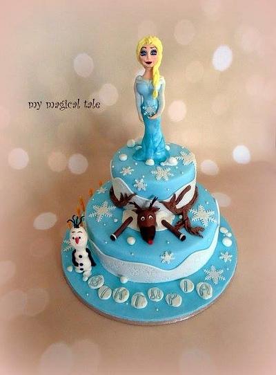 frozen  - Cake by My magical tale-sweet 