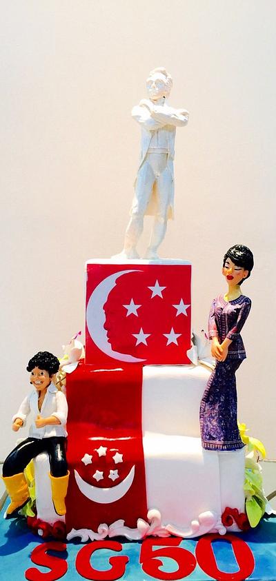 SG50 Leading Icons of Singapore  - Cake by Tiers of joy 