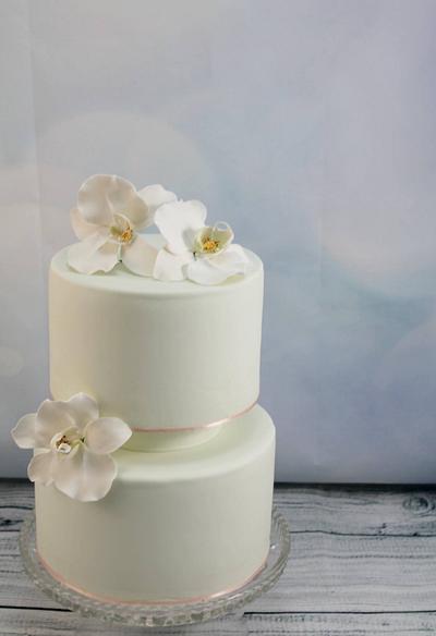 Simple and sweet with orchids - Cake by Kake Krumbs