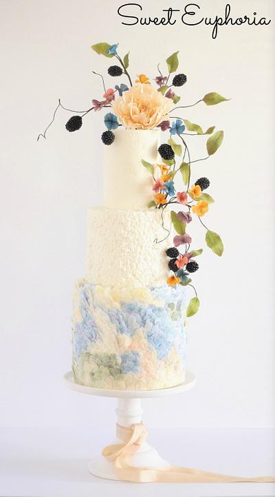 Odilon Redon Watercolor Inspired Cake For Cake Central - Cake by Sweet Euphoria NY