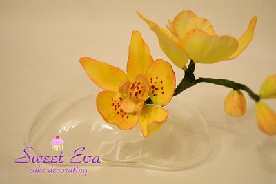 yellow orchid - Cake by ana ioan