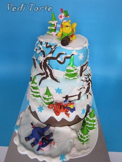 Winter Winnie Pooh - Cake by Vedi torte