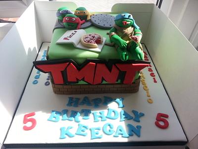 Teenage Mutant Ninga Turtle's cake  - Cake by Mrsmurraycakes