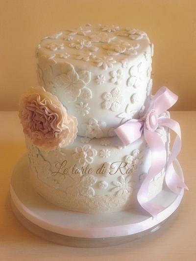 My lace cake  - Cake by LE TORTE DI RO'