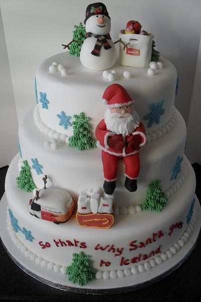 3 Tier Christmas cake - Cake by David Mason