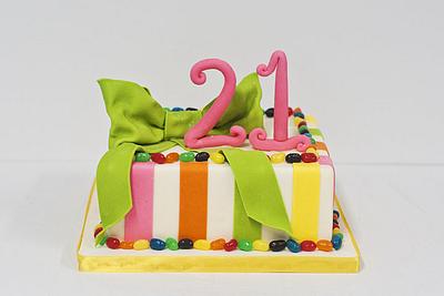 Candy Land 21st - Cake by Robyn