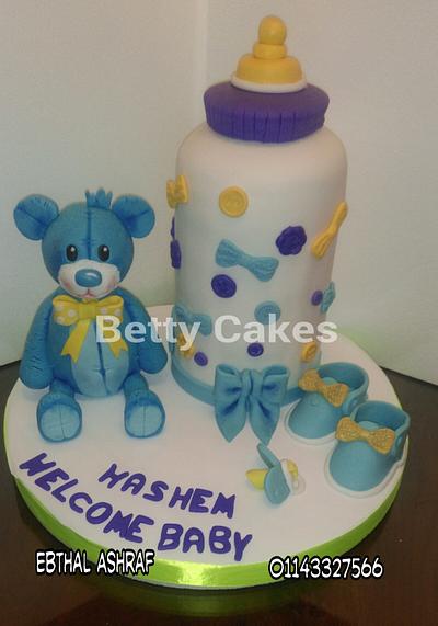 Baby shower cake - Cake by BettyCakesEbthal 