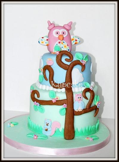 The Owl Tree - Cake by Kupcake