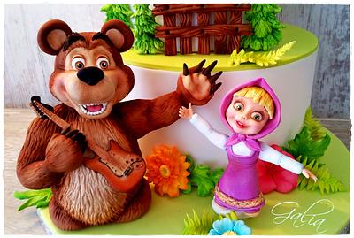 MASHA AND THE BEAR - Cake by Galya's Art 
