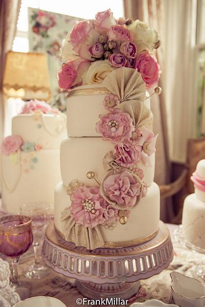 Marie Antoinette’s World – A Sugar and Gold Styled Shoot - Cake by Sugar&Lace Cake Company