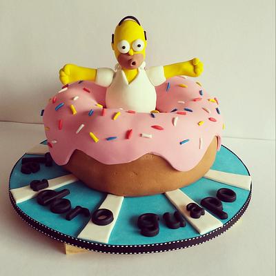 Homero's Cake - Cake by Creaciones Ladybug