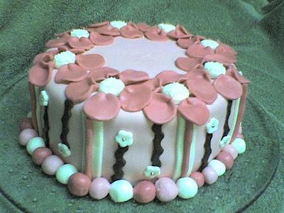 Britts flower cake - Cake by Laurie