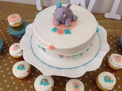 Elephant Baby Shower Cake - Cake by 1stPlaceCakes