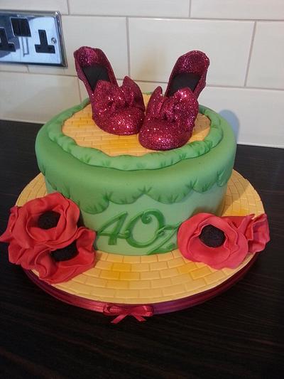 Ruby Slippers - Cake by GazsCakery