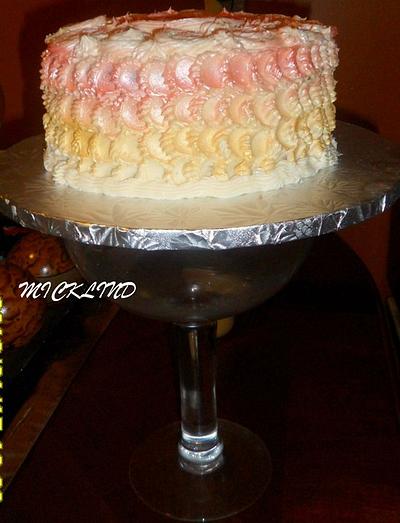 A petal effect cake - Cake by Linda