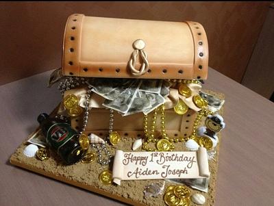 Treasure chest  - Cake by Fiona's  cakes melbourne 