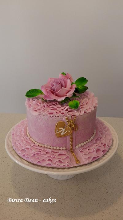 A pretty pink lady ... - Cake by Bistra Dean 