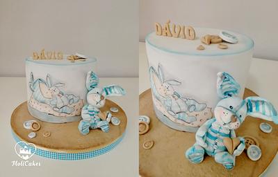rabbit  - Cake by MOLI Cakes