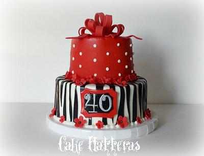 Fabulous at 40!  - Cake by Donna Tokazowski- Cake Hatteras, Martinsburg WV