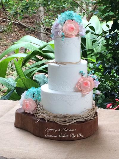 Rustic meets Elegance - Cake by The Sculptress of Sugar