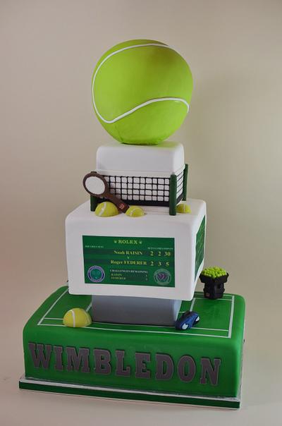 Tennis Bar Mitzvah cake - Cake by Jenniffer White