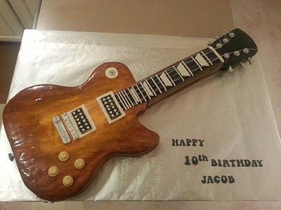 Gibson Les Paul Guitar Cake - Cake by bakerymom