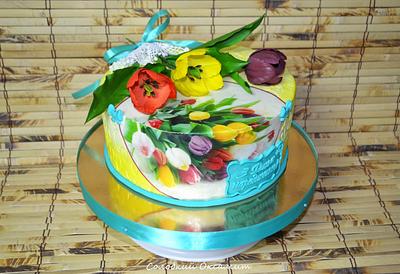 Tulips - Cake by Oksana Kliuiko