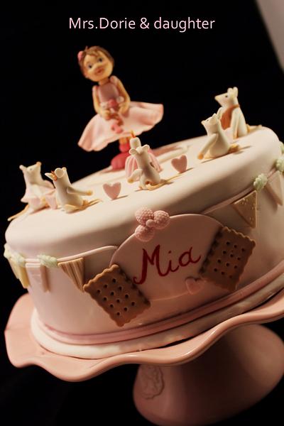 Little girl´s first birthday cake / Mouse  - Cake by Mrs.Dory & daughter by Ruth