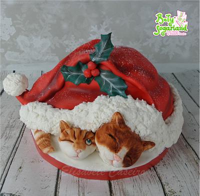 Christmas Kitties - Cake by Bety'Sugarland by Elisabete Caseiro 