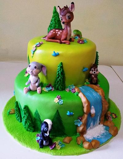 Bambi and friends - Cake by giada