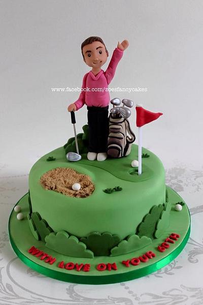 Golf themed cake - Cake by Zoe's Fancy Cakes