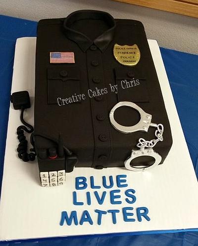 Police Uniform - Cake by Creative Cakes by Chris