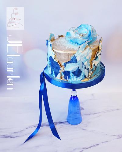New China Blue - Cake by Judith-JEtaarten