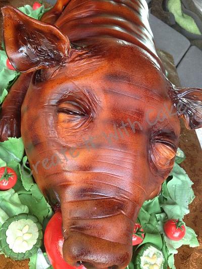 Roasted Pig - Cake by Alissa Newlin