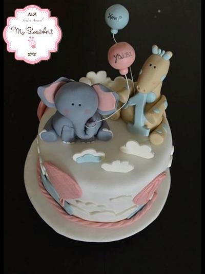 Animals Birthday Cake - Cake by My Sweet Art